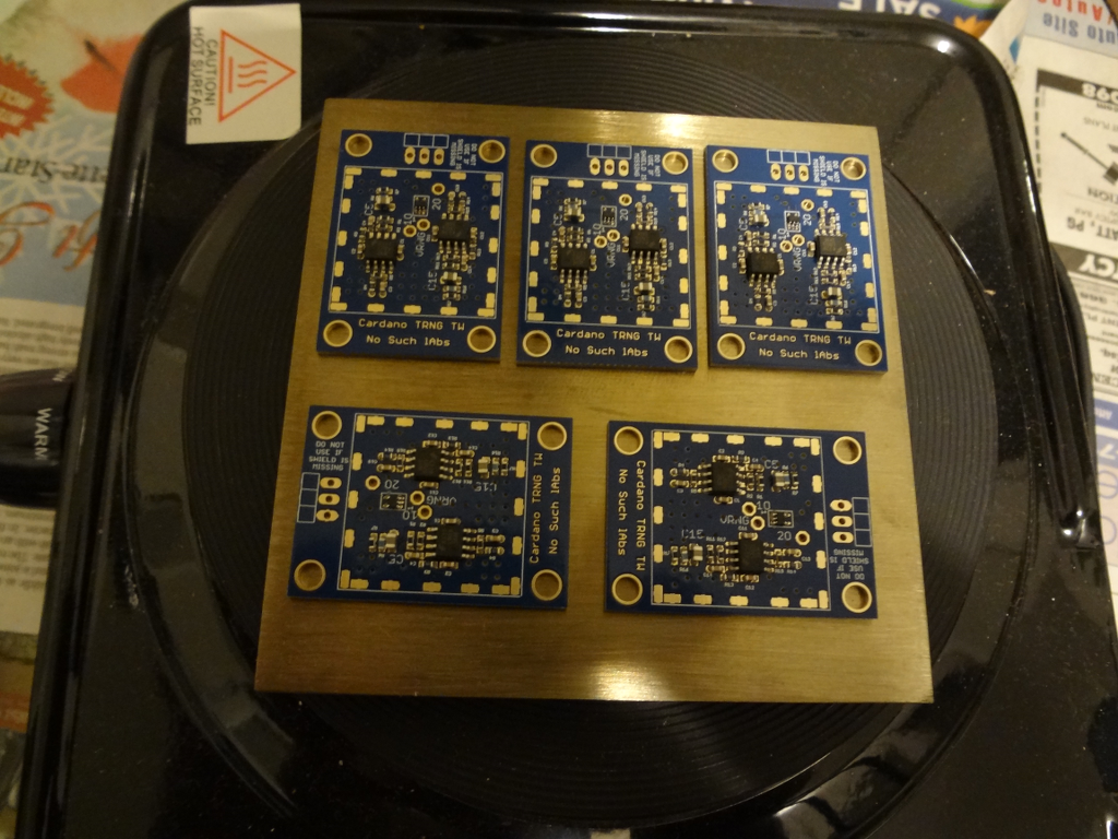 SMT reflow using an ordinary Electric Hob.