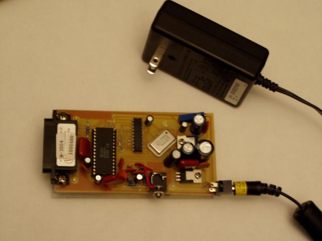 Parallel Port SID interface board, with Power Brick